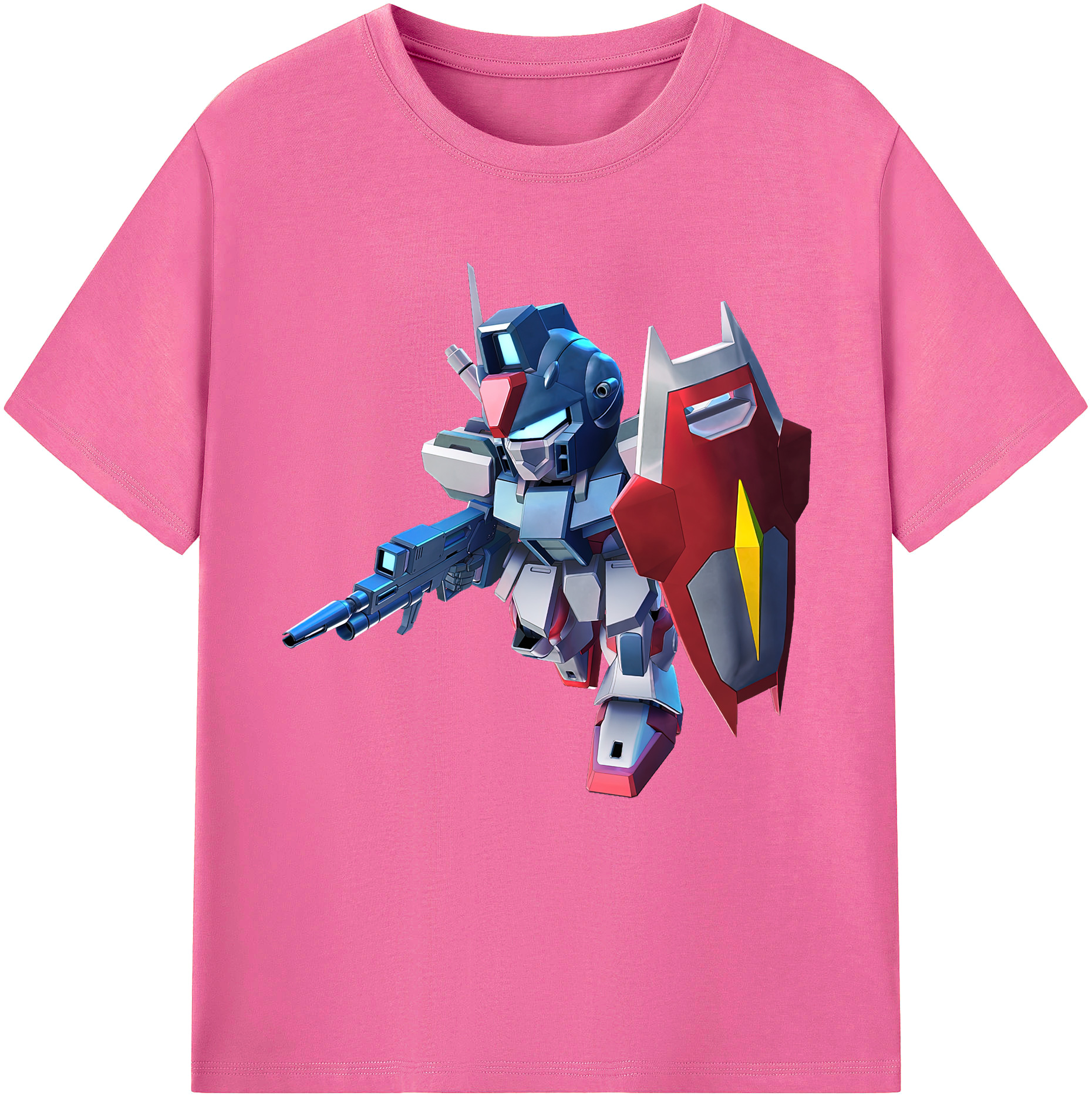 （画像用） 機動戦士ガンダム Mobile Suit Gundam レディースカジュアルプリントTシャツ（綿100％）